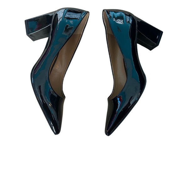 Black Paten Leather heels 2.75 heel - Picture 3 of 5